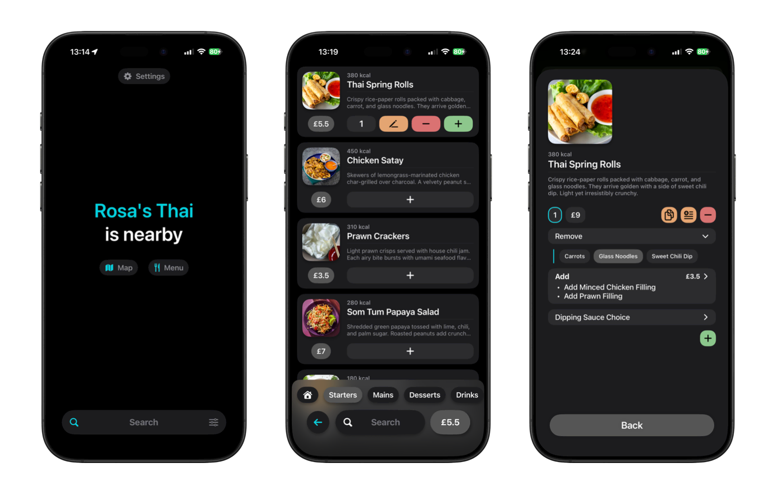 Menuva product mockup showcasing the digital dining experience